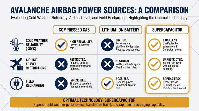 Supercapacitors have solved the cold-weather and travel limitations of older airbag technologies.