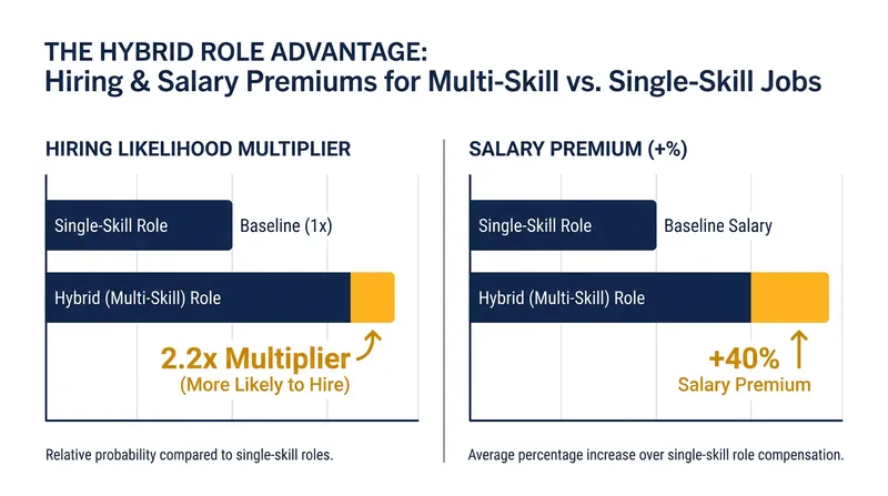 Labor market data shows a distinct premium for professionals who possess cross-functional capabilities.