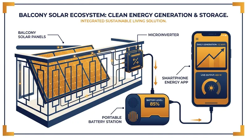The next frontier of plug-and-play solar involves pairing panels with portable micro-storage batteries.