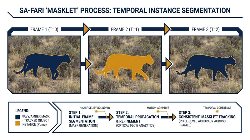 Vision-language models can now track animals pixel-accurately across video frames, separating them from complex backgrounds.