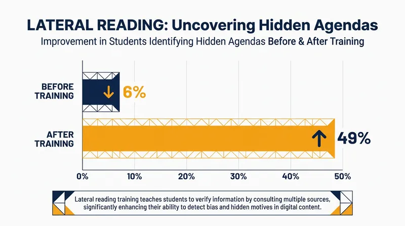 A Canadian study found that a brief lateral reading curriculum dramatically improved students' ability to spot hidden agendas.
