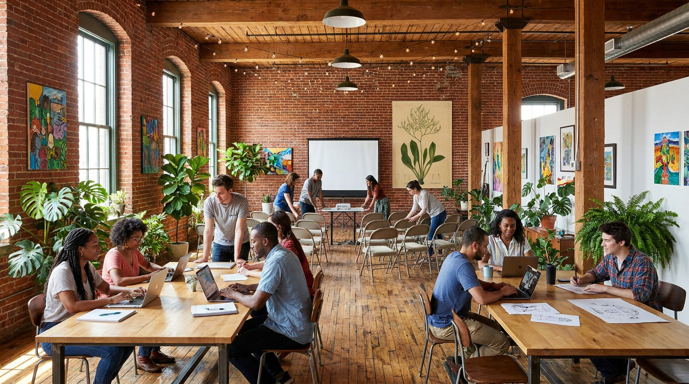 The center will provide deeply affordable office and event space for local nonprofits and worker cooperatives.