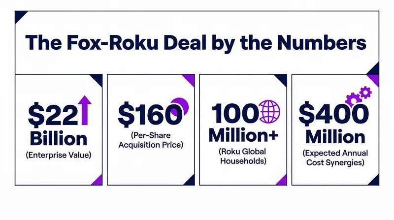 Key financial and operational metrics of the Fox-Roku acquisition agreement.