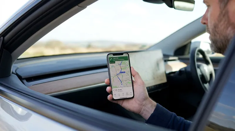 Dedicated routing apps calculate dynamic variables like elevation, weather, and real-time charger uptime.