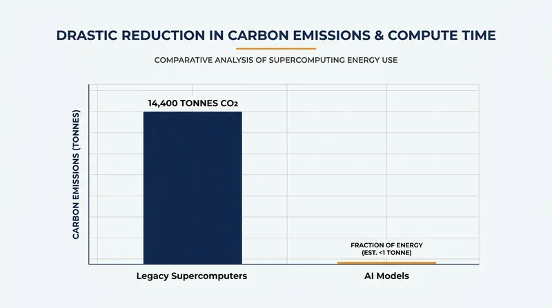 AI forecasting cuts computational resource requirements by nearly 100 percent.