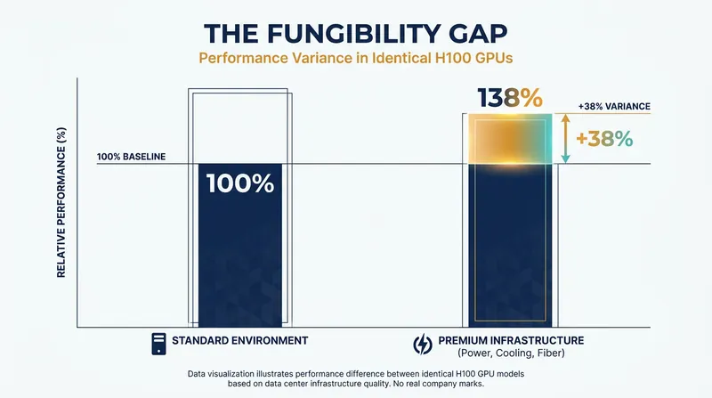 Identical silicon chips can exhibit massive performance differences based on their data center environment.