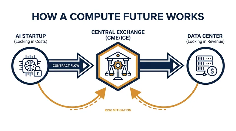 Futures contracts allow both buyers and sellers of compute to hedge against sudden price volatility.