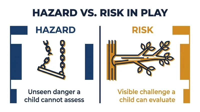 Medical experts draw a sharp distinction between unseen hazards and visible risks that children can evaluate.