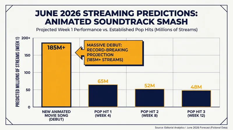 Projected streaming dominance for the new Toy Story 5 original track.