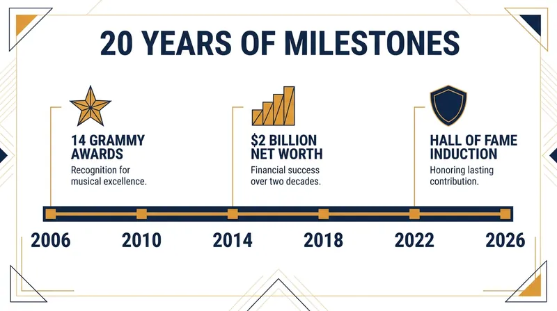 Two decades of record-breaking achievements in the music industry.