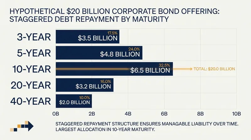Nvidia's debt is spread across multiple tranches, ensuring the company does not face a single, massive repayment deadline.