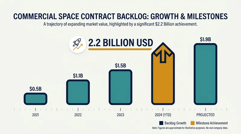Record contract backlogs provide unprecedented visibility into future orbital revenue.