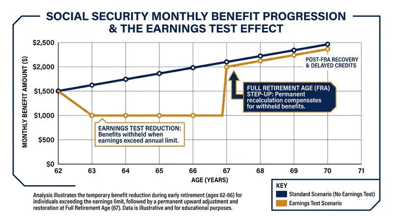 Benefits withheld due to excess earnings are credited back to you through permanently higher monthly payouts once you reach Full Retirement Age.