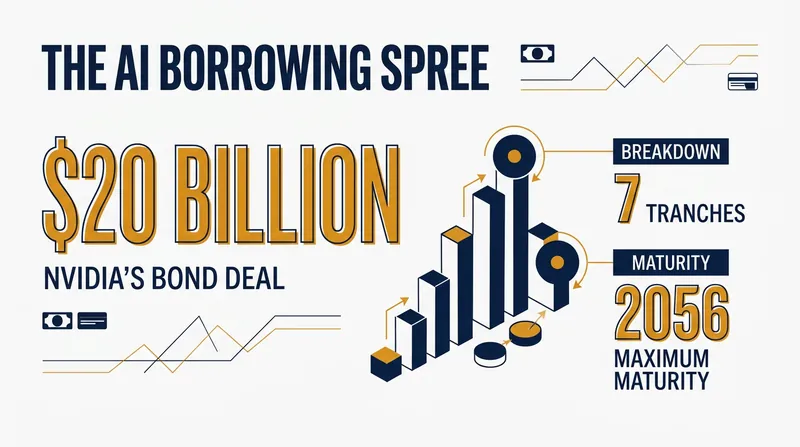 Nvidia's $20 billion debt offering is structured across seven tranches, with the longest maturing in 2056.