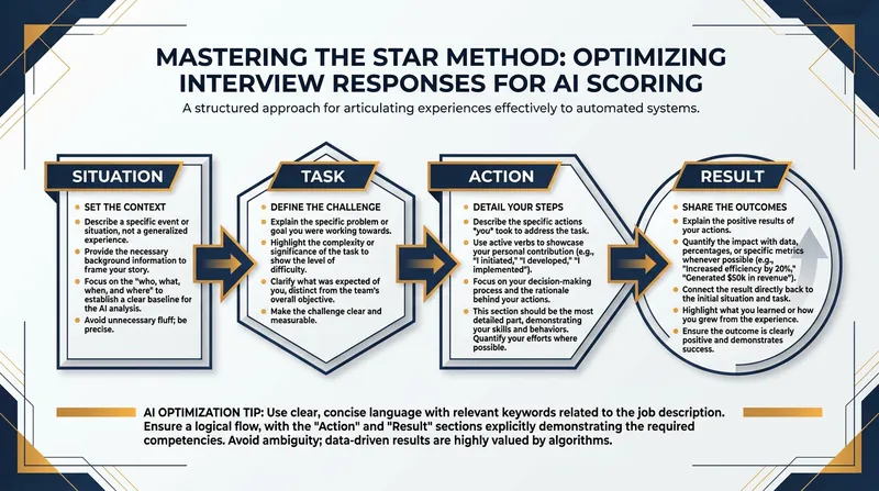The STAR method provides the structured data that AI algorithms look for in an answer.