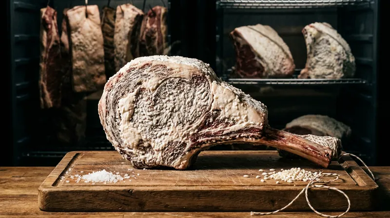 Modern chefs use koji spores to rapidly dry-age meats in a fraction of the traditional time.
