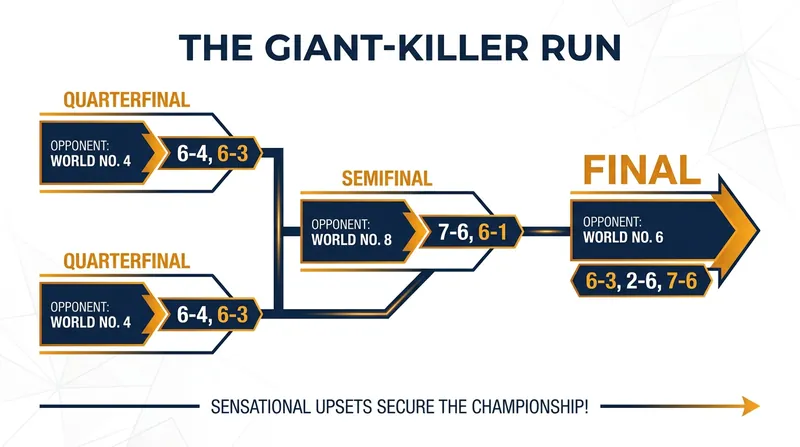 The historic path to the title included three consecutive victories over top-10 opponents.