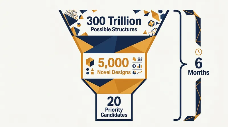 The AI discovery pipeline compressed years of traditional materials science into just six months.