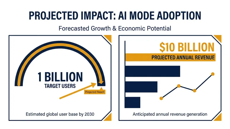 Market analysts project massive revenue potential if Meta successfully retains users within its AI search ecosystem.