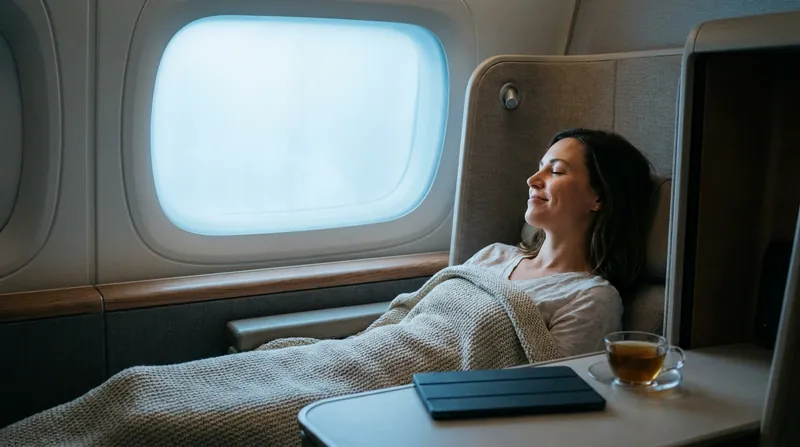 Larger windows on composite jets allow more natural light into the cabin, which is a primary cue for the brain's circadian rhythm.