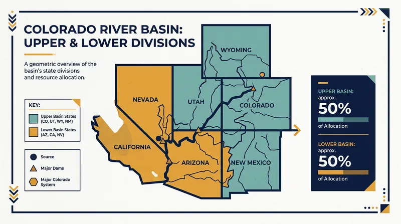 The political deadlock centers on structural differences between the Upper Basin, which relies on snowpack, and the Lower Basin, which relies on reservoir storage.