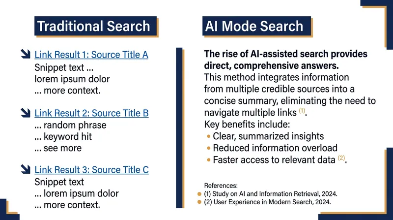 The shift from link-based discovery to answer-based synthesis.