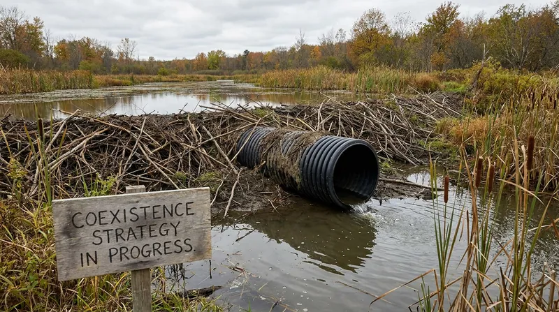 Pond levelers allow land managers to control water heights without removing the beavers or their dams.