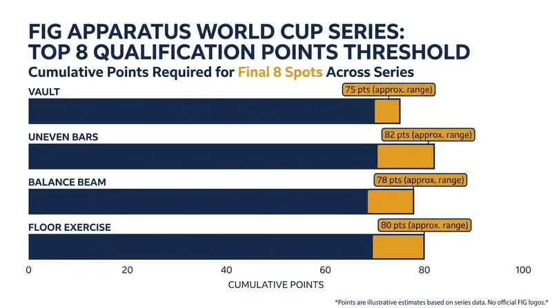 Apparatus specialists must rank in the top eight of the World Cup standings to earn an individual ticket to Rotterdam.