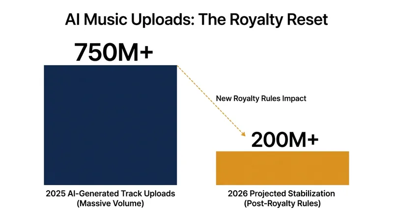 The removal of financial incentives for synthetic spam has dramatically reduced the volume of low-quality uploads.