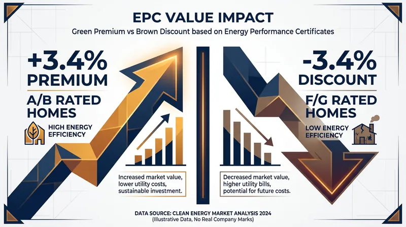 Buyers are increasingly willing to pay more for top-tier energy ratings while penalizing inefficient homes.