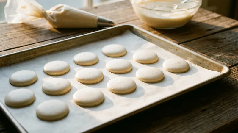 When properly acidified, the aquafaba protein network becomes rigid enough to withstand the heat of an oven.