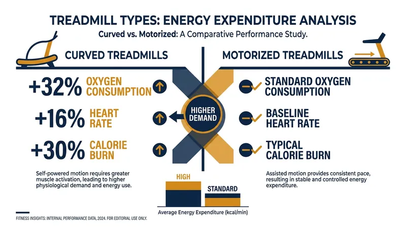 Because the user must physically move the heavy belt, the cardiometabolic demand is significantly higher at any given speed.