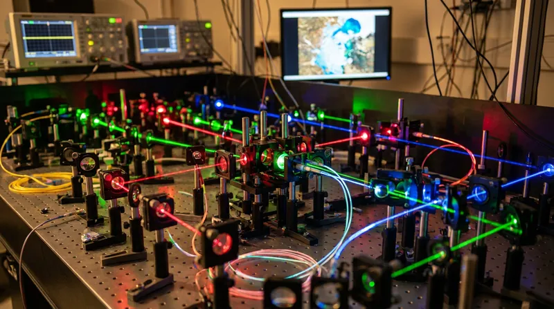 Scaling up to thousands of physical qubits requires an unprecedented level of optical engineering and laser control.