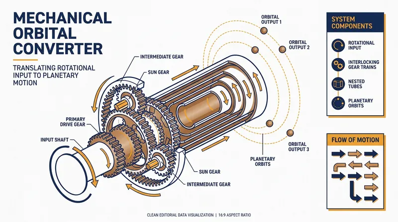 To display accurate planetary orbits, ancient engineers utilized a brilliant system of nested tubes and interlocking gear trains.