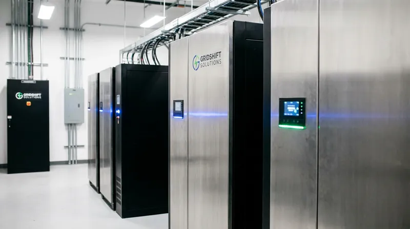 Battery storage and natural gas backup ensure 24/7 reliability when renewable generation fluctuates.