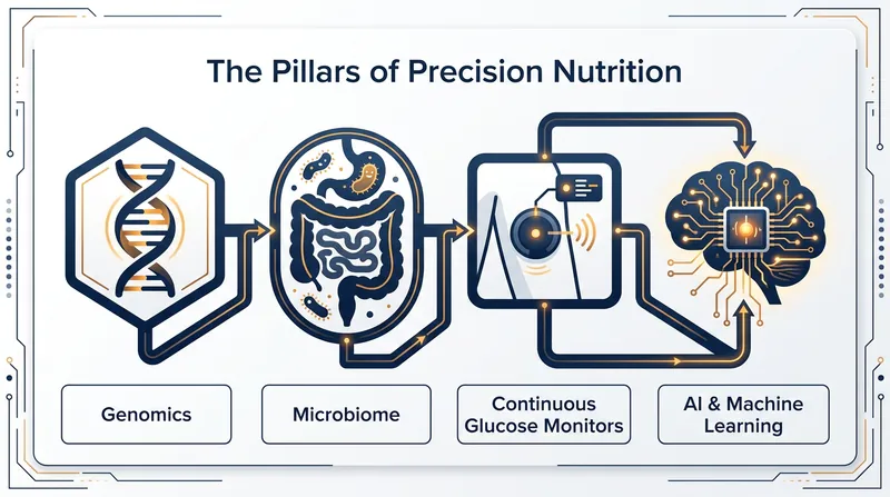 Precision nutrition integrates multiple streams of biological data to predict individual dietary responses.