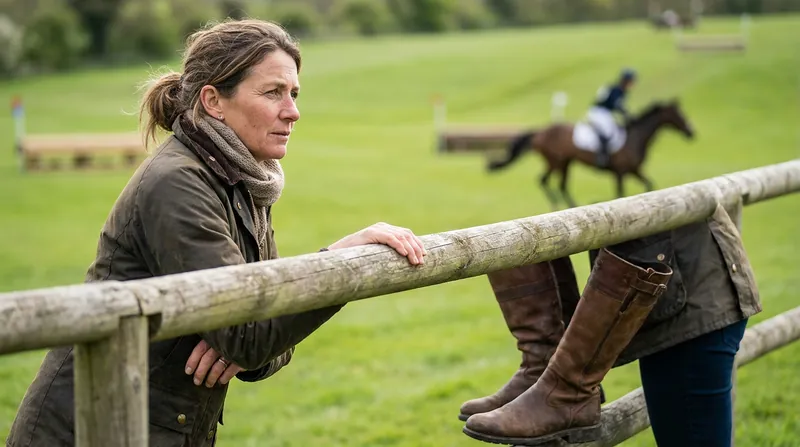 Liz Halliday returned to the Defender Kentucky Three-Day Event to support her Olympic partner, Cooley Nutcracker.