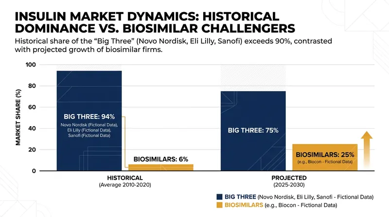 For decades, the global insulin supply has been dominated by three major pharmaceutical companies.