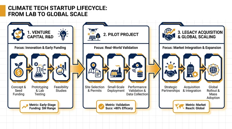 Acquisition by a legacy corporation provides the capital and supply chain necessary to scale climate solutions globally.