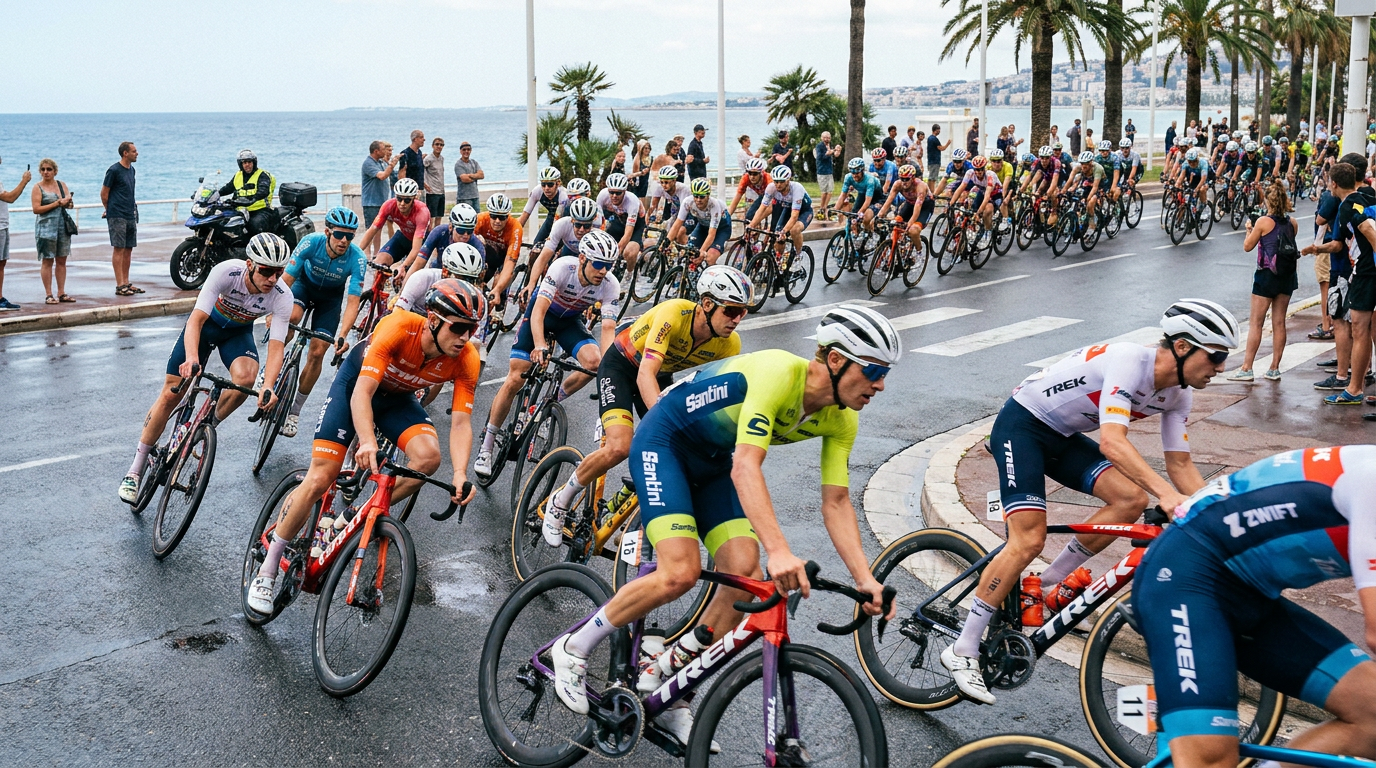 The razor-thin margins of short-course racing were on full display during the chaotic bike leg in Alghero.