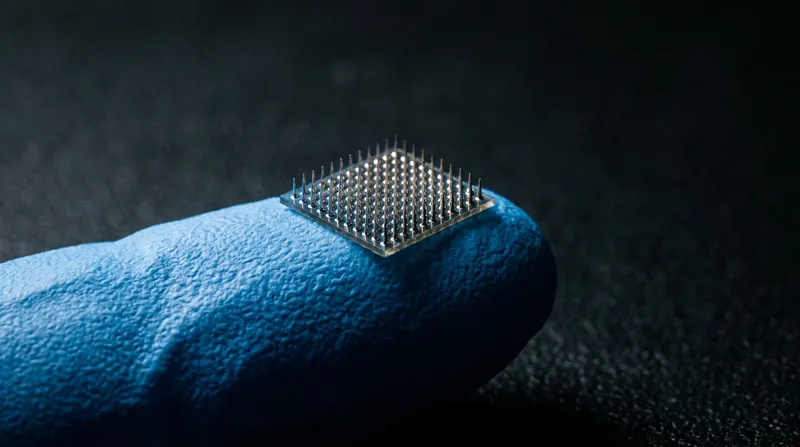 Intracortical arrays feature hundreds of microscopic electrodes that penetrate the outer layer of the brain.