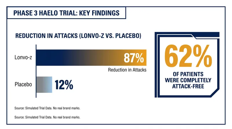 Phase 3 HAELO trial efficacy results for lonvo-z.