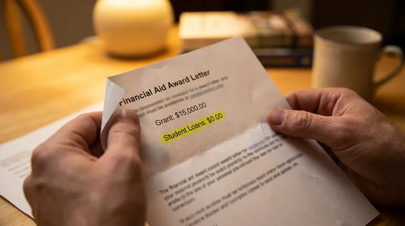 For admitted students, seeing zero loans on an award letter removes a massive psychological barrier.