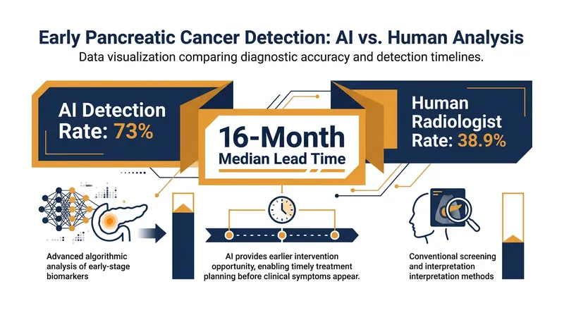 The REDMOD AI system nearly doubled the early detection rate of human specialists reviewing the same scans.
