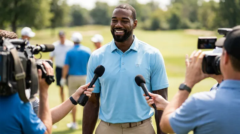 Calvin Johnson spoke at his annual celebrity golf outing in Detroit, predicting his long-standing record will soon fall.