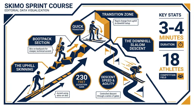 The anatomy of an Olympic skimo sprint race.