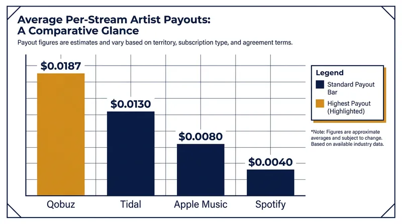 Qobuz's premium-only subscription model allows it to pay artists nearly six times the industry average per stream.