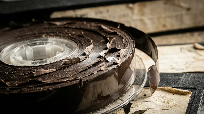 Magnetic tape degrades by up to 20% per decade, making the digitization of 1990s media highly time-sensitive.