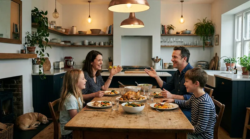 Establishing device-free zones, such as the dinner table, is a core recommendation of the new Family Media Plan.