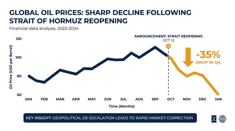 Global energy markets reacted instantly to the news of the unblocked strait.